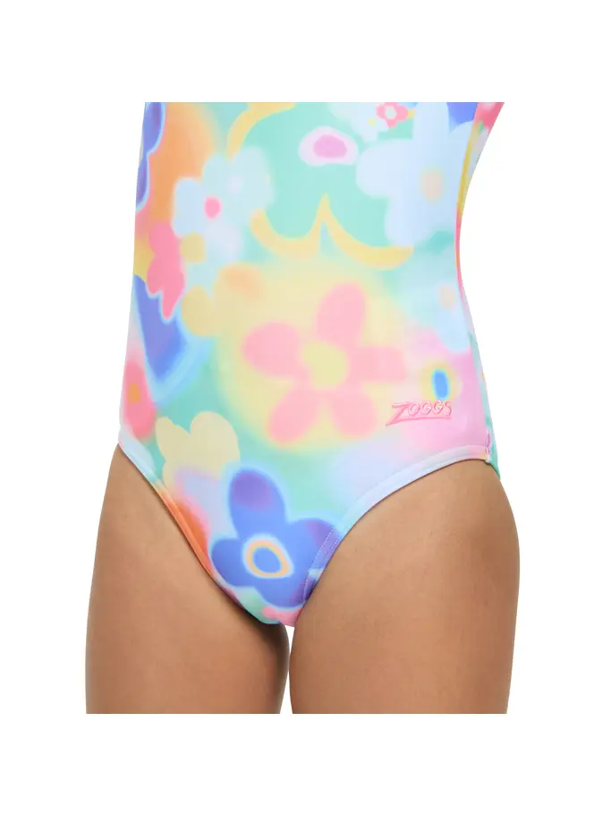 Sale,Clearance, view full size image of Front view of Product detail - Girls Maisie Scoopback One Piece MAIS