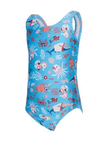 Display front view 1 of Product detail - Girls Sea Disco Scoopback One Piece SEDI