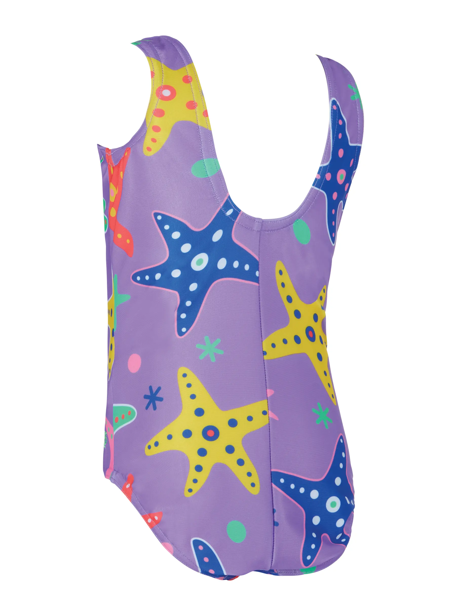 Sale,Clearance, view full size image of Front view of Product detail - Girls Stargaze Scoopback One Piece STAR