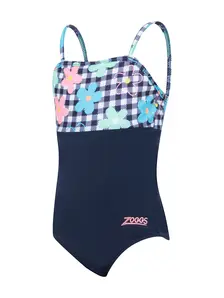Display front view 1 of Product detail - Girls Picnic Posy Panel Classicback Swimsuit PCPO