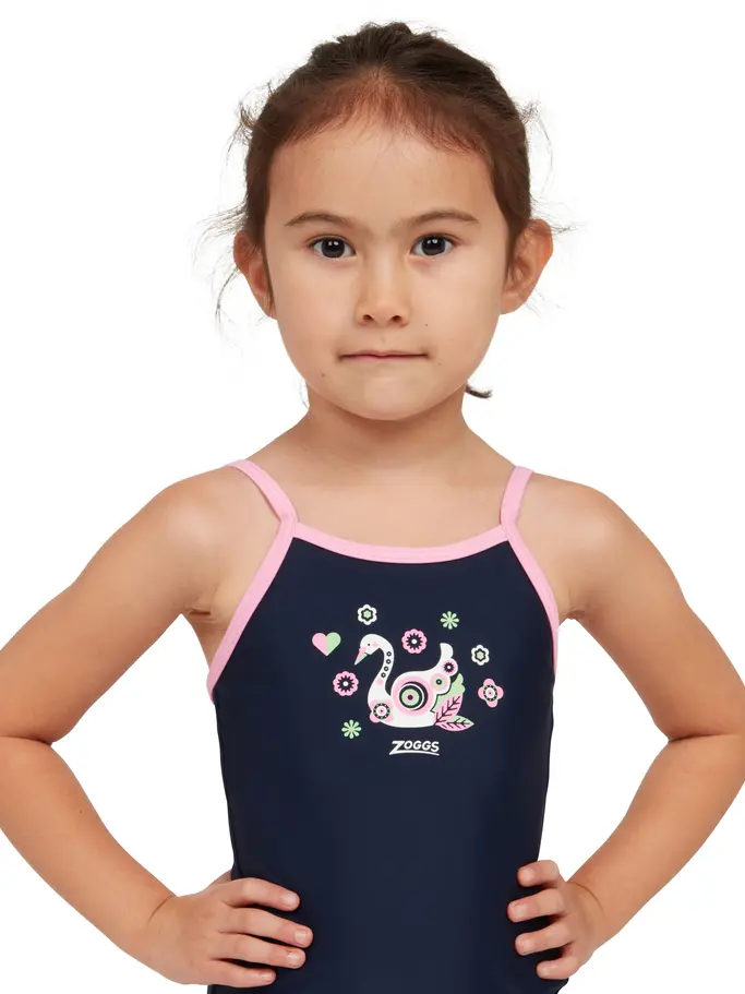 Sale, view full size image of Front view of Product detail - Girls Daydream Classicback Swimsuit DDRM