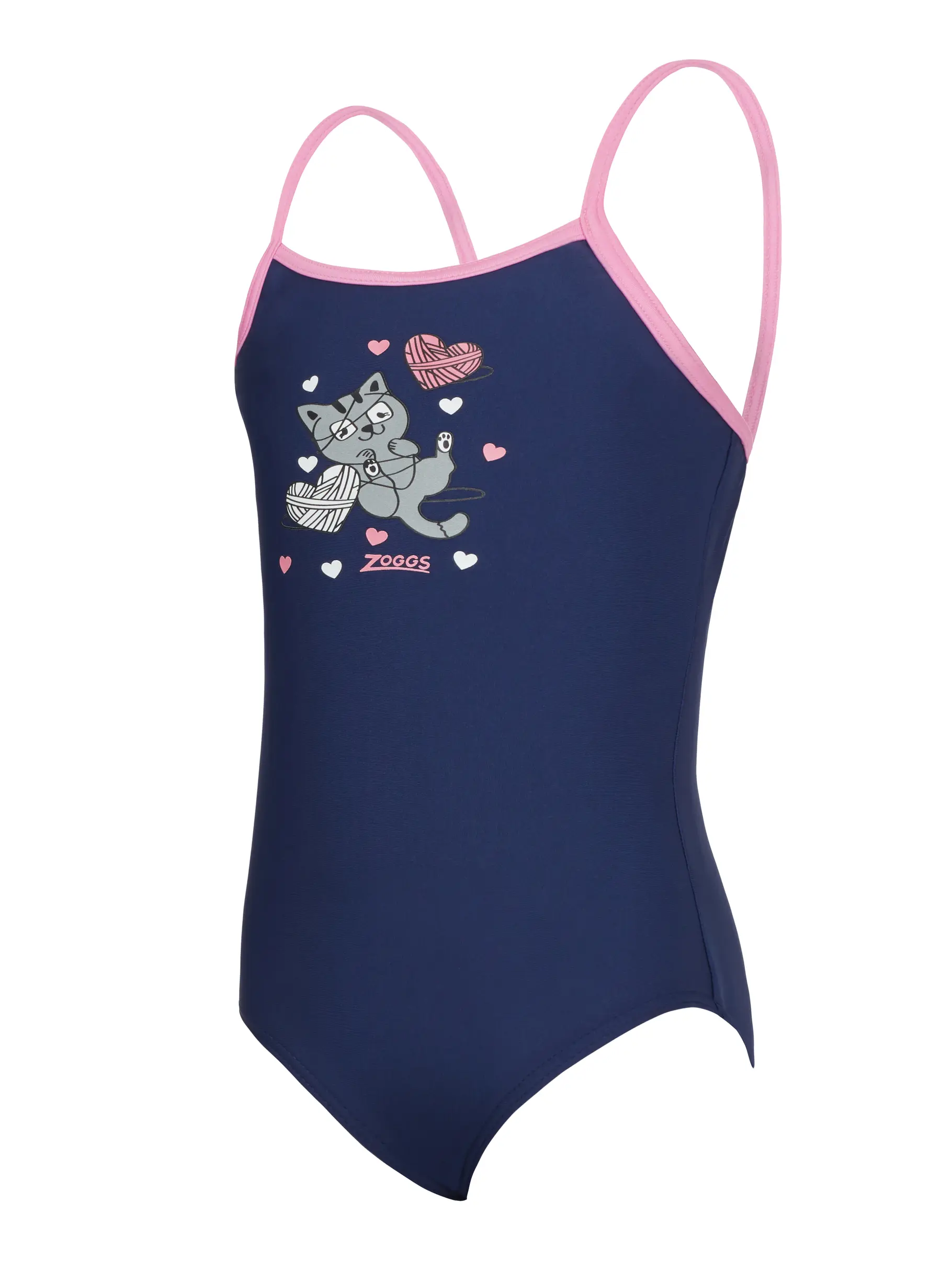 Out of Stock,Sale, Ansicht Großes Bild der Vorderseite Product detail - Girls Kitty Classicback One Piece KTT