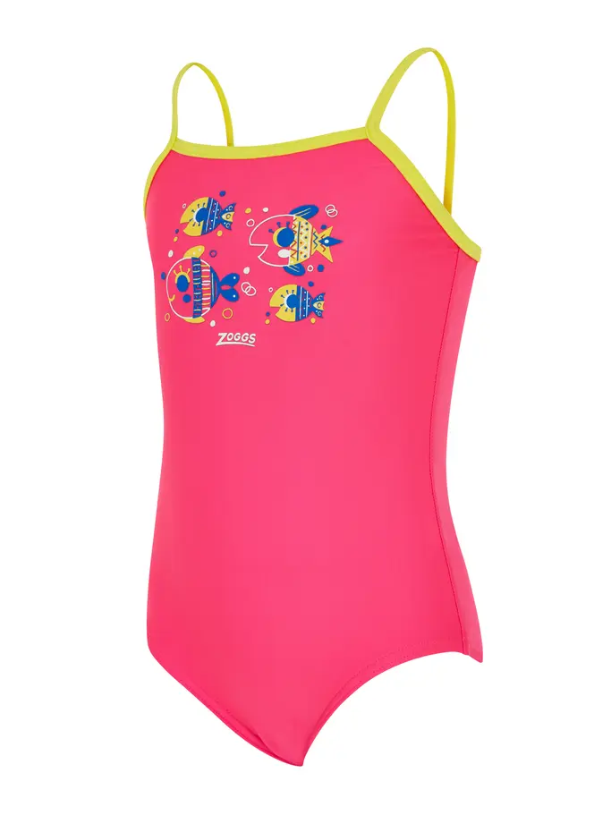 Sale, view full size image of Front view of Product detail - Girls Lolly Fish Classicback Swimsuit LLFS