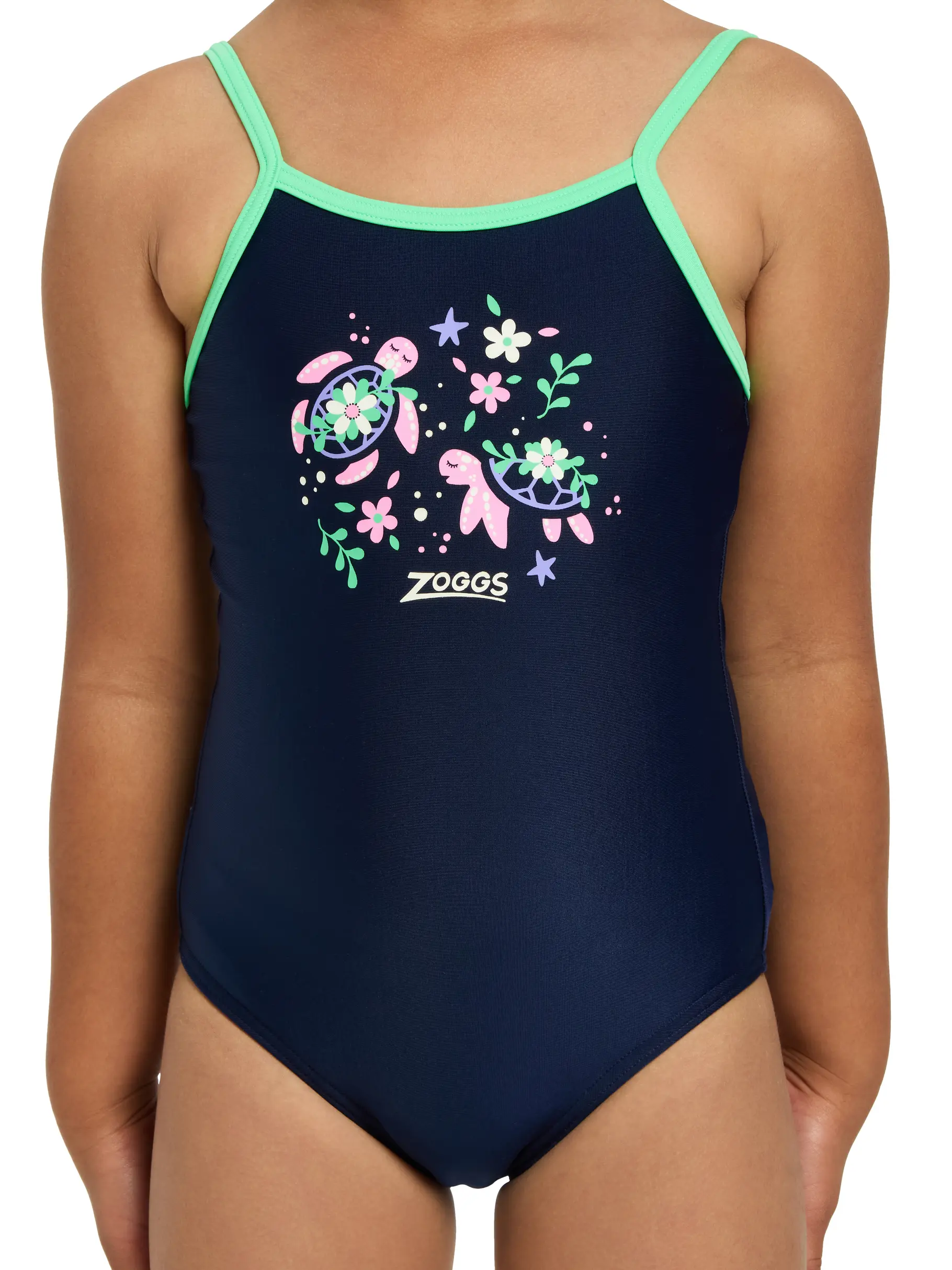 Out of Stock,Sale, view full size image of Front view of Product detail - Girls Shelly Classicback Swimsuit SHEL