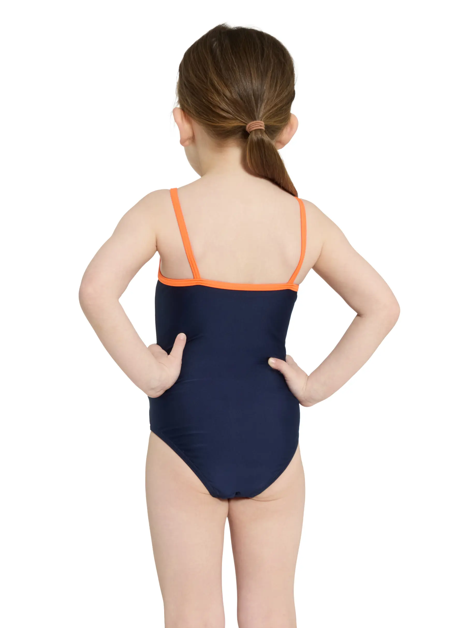Clearance, view full size image of Front view of Product detail - Girls Tinker Classicback Swimsuit TINK