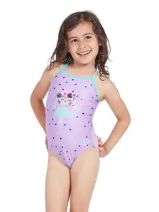 Display front view 2 of Product detail - Girls Ditzy Dancer Crossback One Piece Swimsuit DZDA