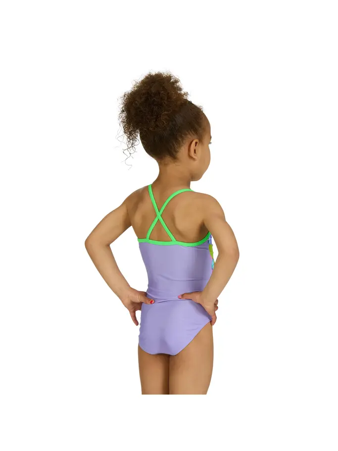Sale,Clearance, view full size image of Front view of Product detail - Girls Fairy Bunny Crossback Swimsuit FABU