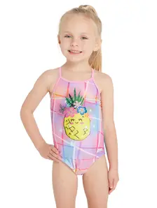 Display front view 3 of Product detail - Girls Pine Time Crossback One Piece Swimsuit PNTM