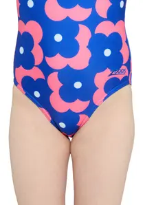 Display front view 3 of Product detail - Girls Disco Vibe Texback Swimsuit DISC