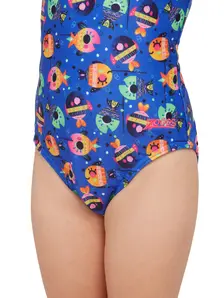 Display front view 3 of Product detail - Girls Lolly Fish Texback Swimsuit LLFS
