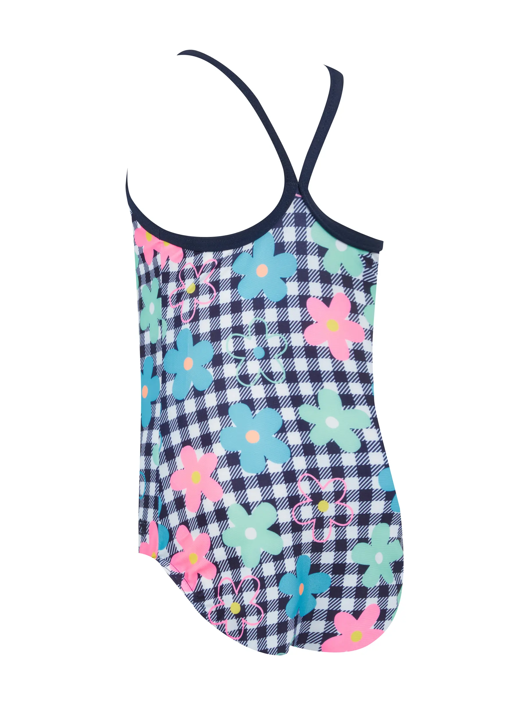 Out of Stock,Sale, Ansicht Großes Bild der Vorderseite Product detail - Girls Picnic Posy Tex Back Swimsuit PCPO