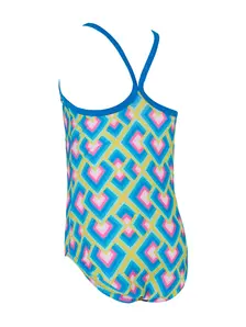 Display front view 5 of Product detail - Girls Xena Texback Swimsuit XENA