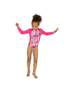 Display front view 4 of Product detail - Girls Eden Paddle Suit elder/pink