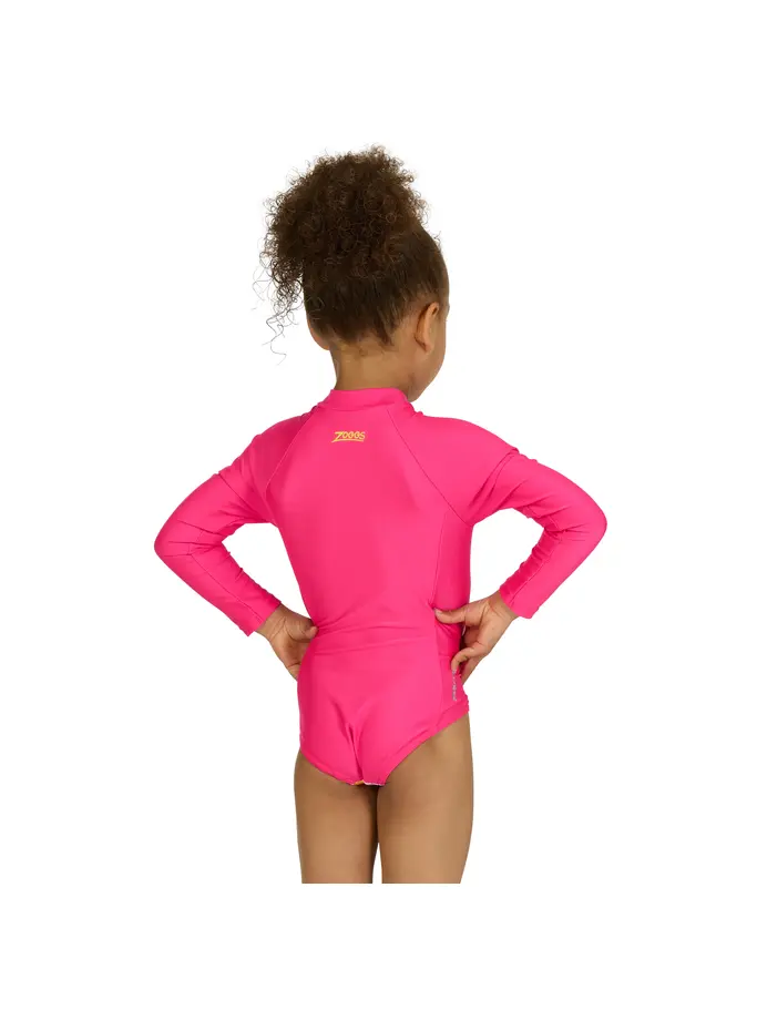 Sale,Clearance, view full size image of Front view of Product detail - Girls Eden Paddle Suit elder/pink