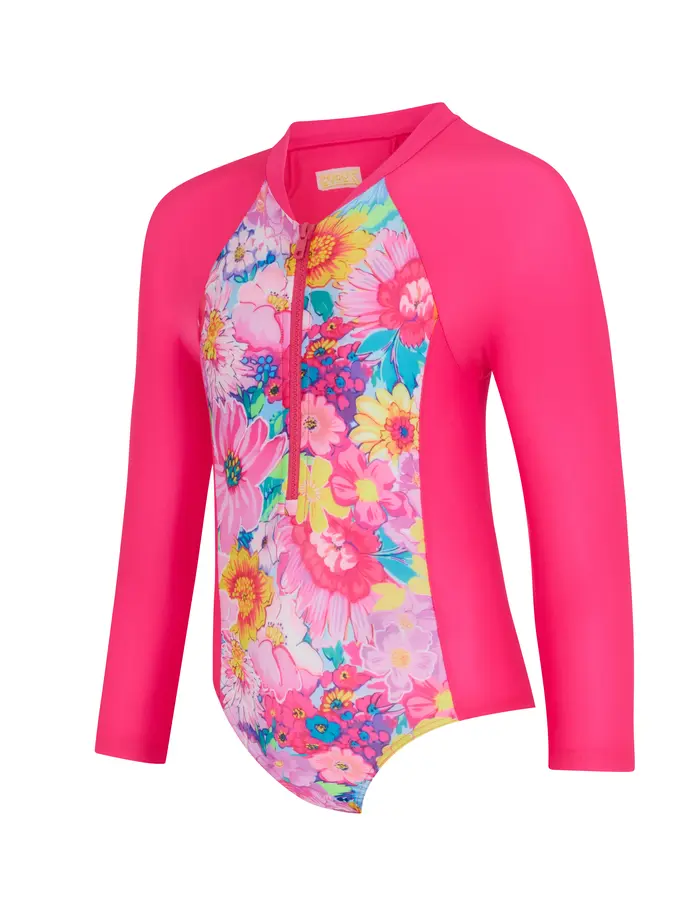 Sale,Clearance, view full size image of Front view of Product detail - Girls Eden Paddle Suit elder/pink