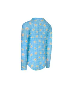Display front view 2 of Product detail - Girls Daisy Check Paddle Suit DACH