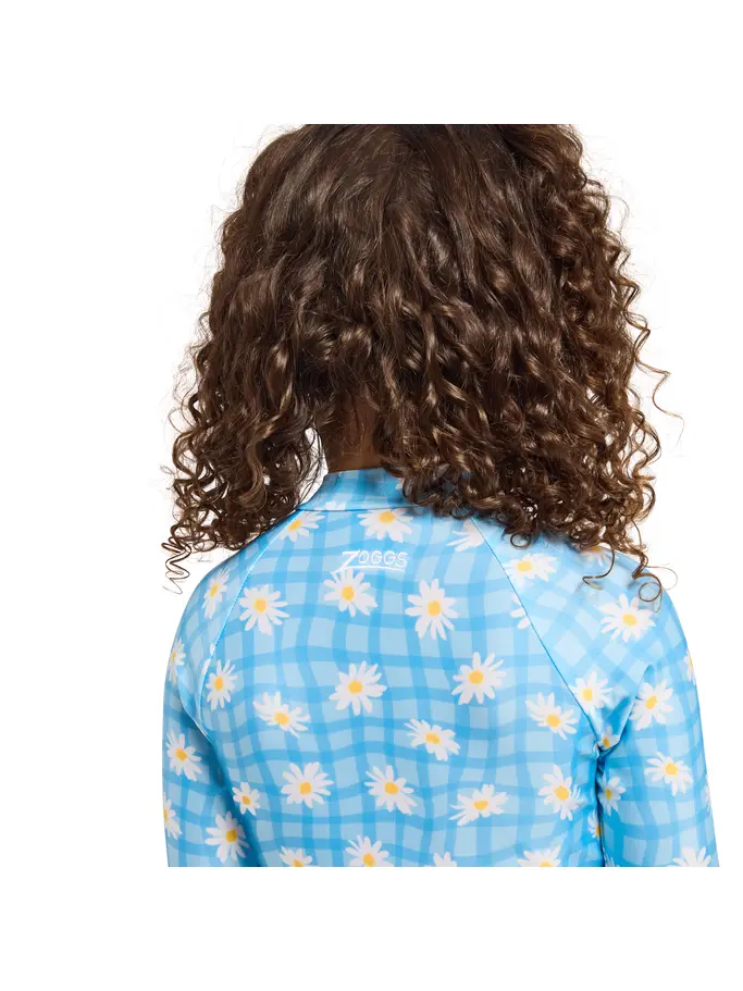 New, view full size image of Front view of Product detail - Girls Daisy Check Paddle Suit DACH