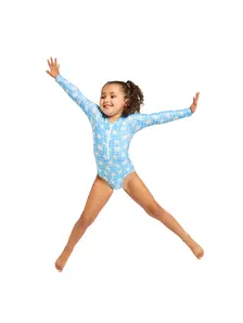 Display front view 8 of Product detail - Girls Daisy Check Paddle Suit DACH