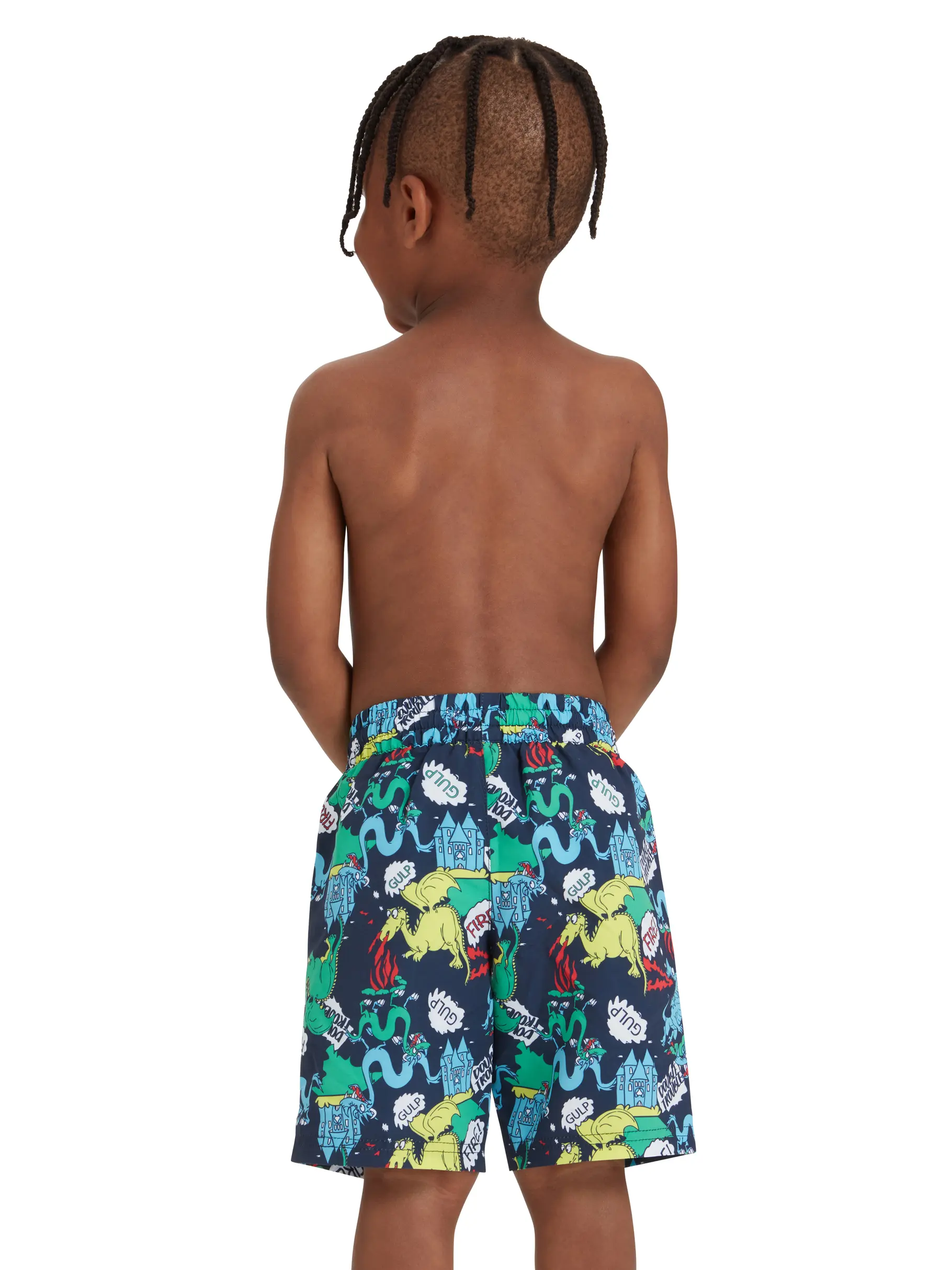 Out of Stock,Sale, view full size image of Front view of Product detail - Boys Dragon Watershorts DRAG