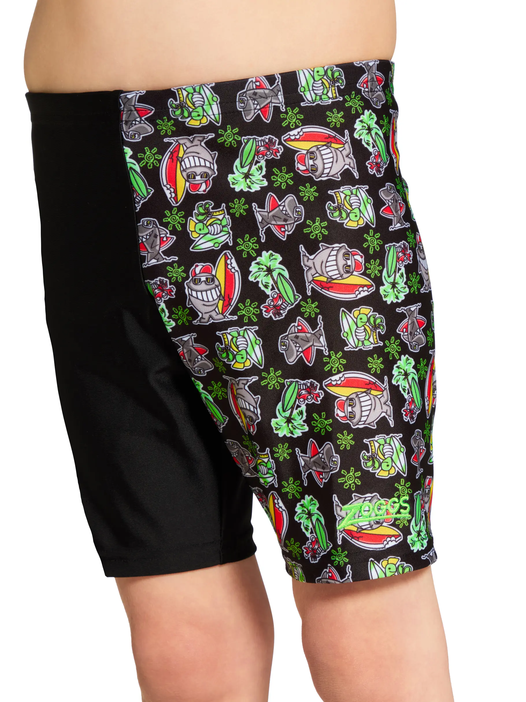 Sale,Clearance, view full size image of Front view of Product detail - Boys Finzilla Midi Jammer FINZ
