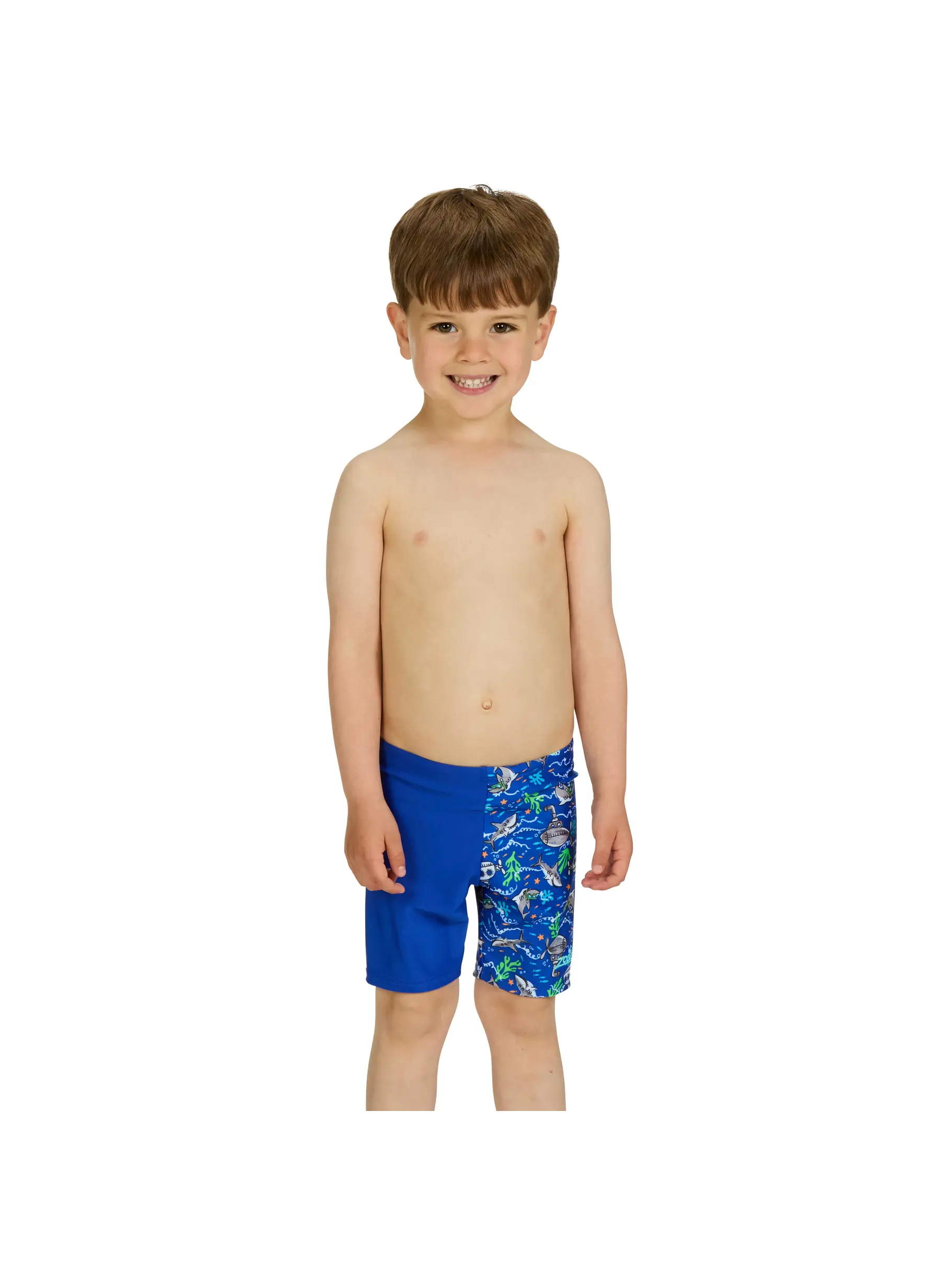 , view full size image of Front view of Product detail - Boys Oceanic Midi Jammer ocean
