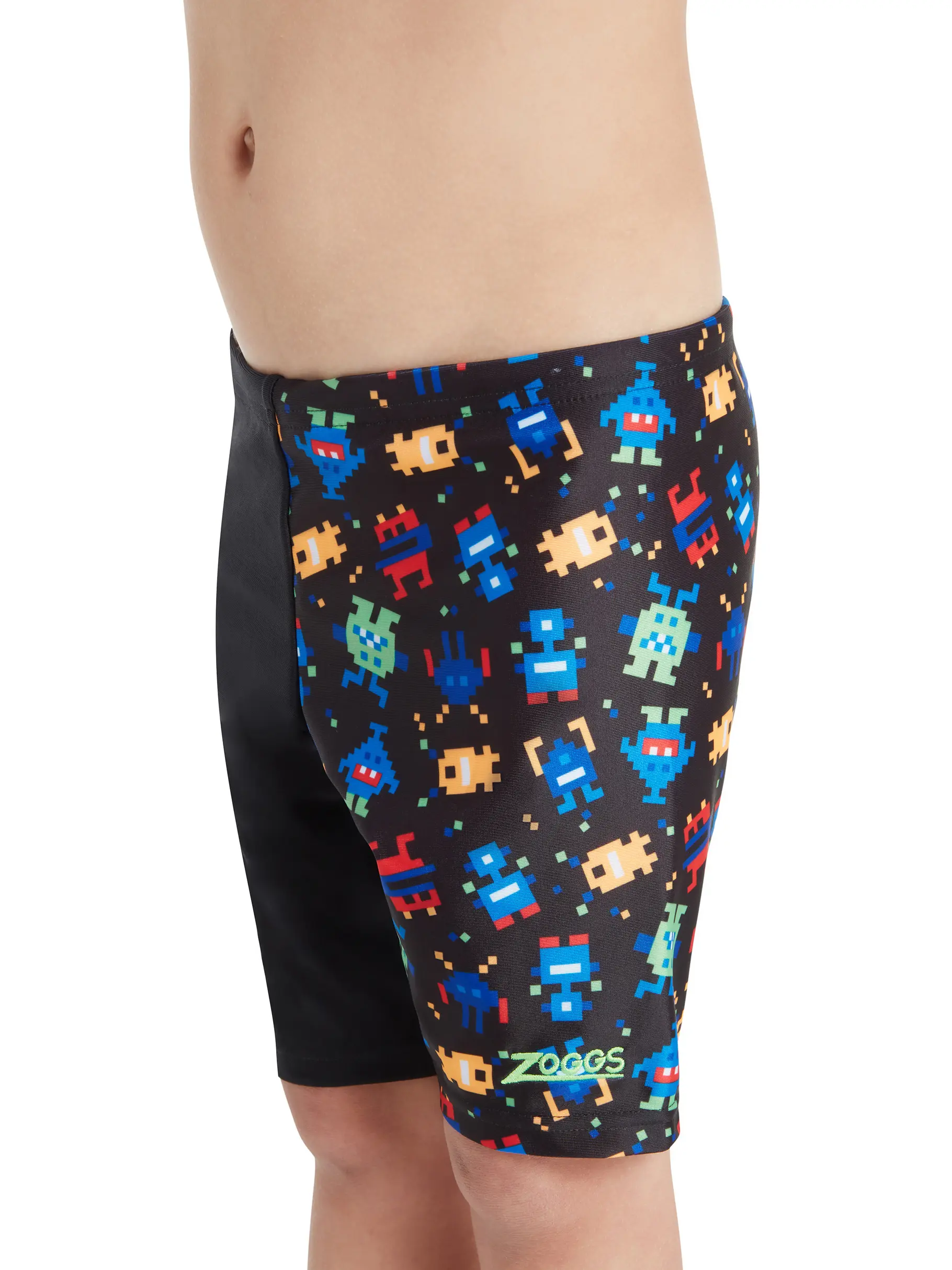 Sale, view full size image of Front view of Product detail - Boys Pixel Monsters Midi Jammer PXMN