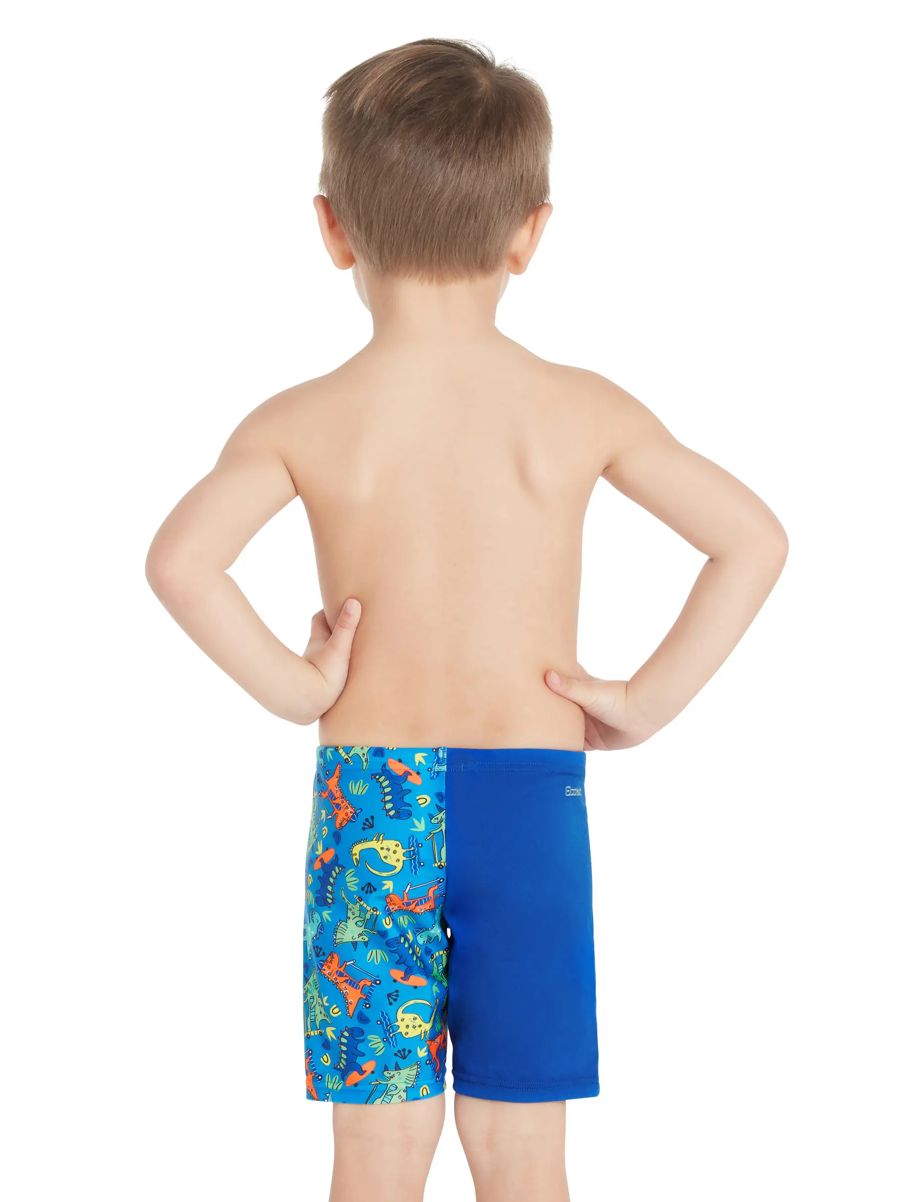 Out of Stock, view full size image of Front view of Product detail - Boys Dinosaur Skaters Print Midi Jammer SKAT