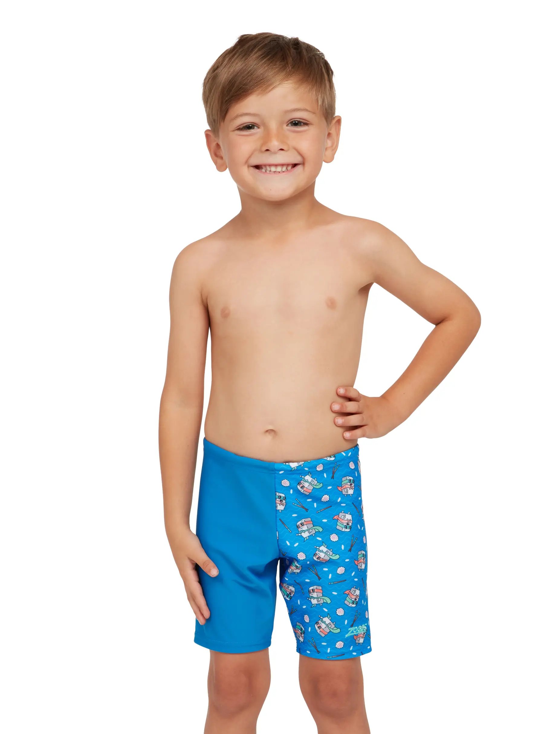 Sale, view full size image of Front view of Product detail - Boys Super Sushi Midi Jammer SUSU