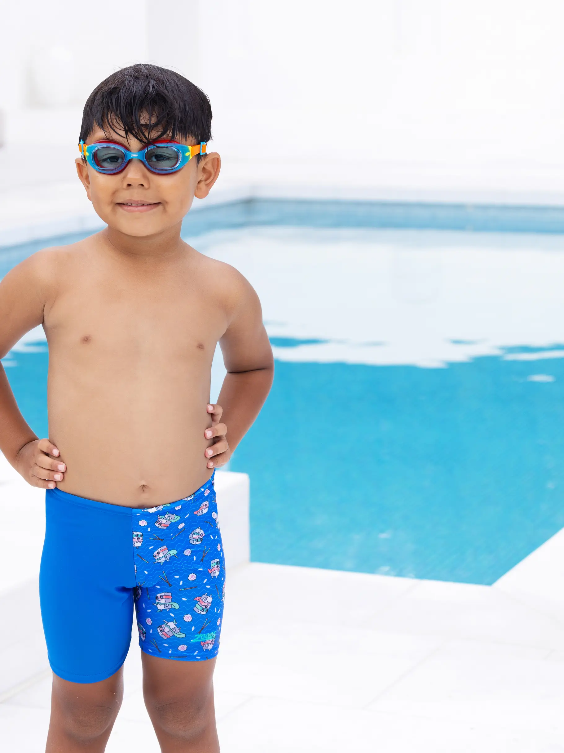 Sale, view full size image of Front view of Product detail - Boys Super Sushi Midi Jammer SUSU