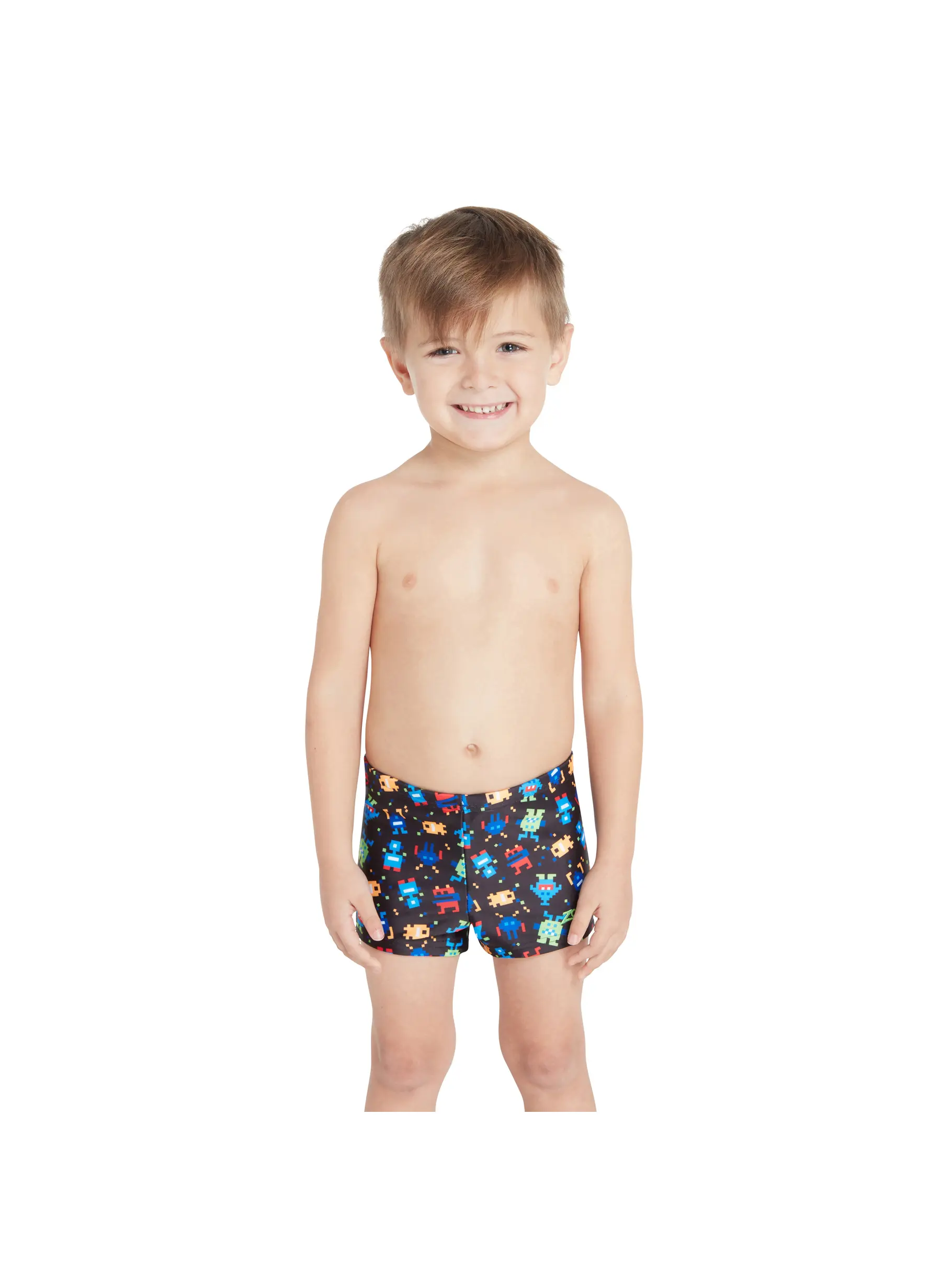 , view full size image of Front view of Product detail - Boys Pixel Monsters Hip Racer PXMN