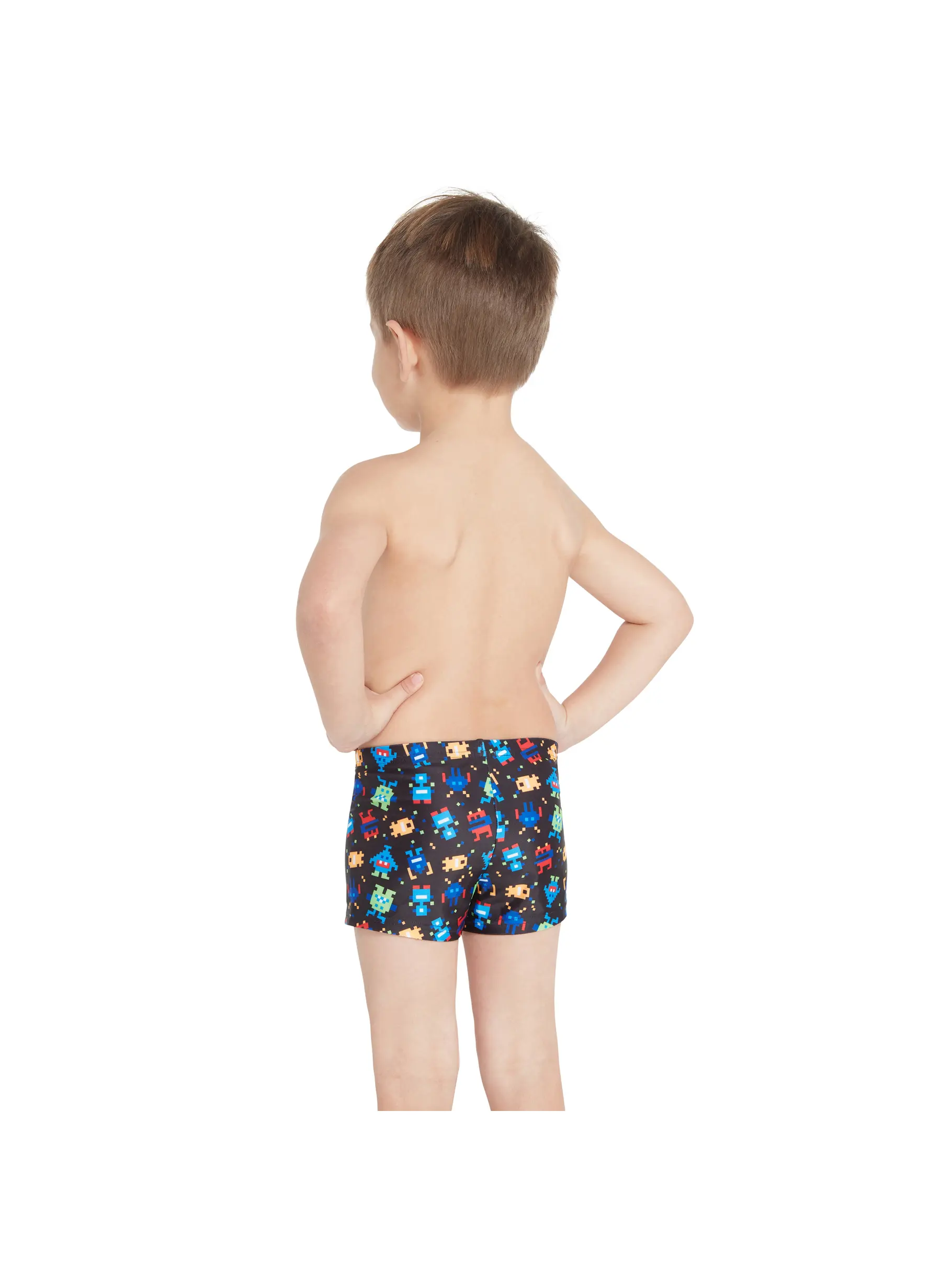 , view full size image of Front view of Product detail - Boys Pixel Monsters Hip Racer PXMN