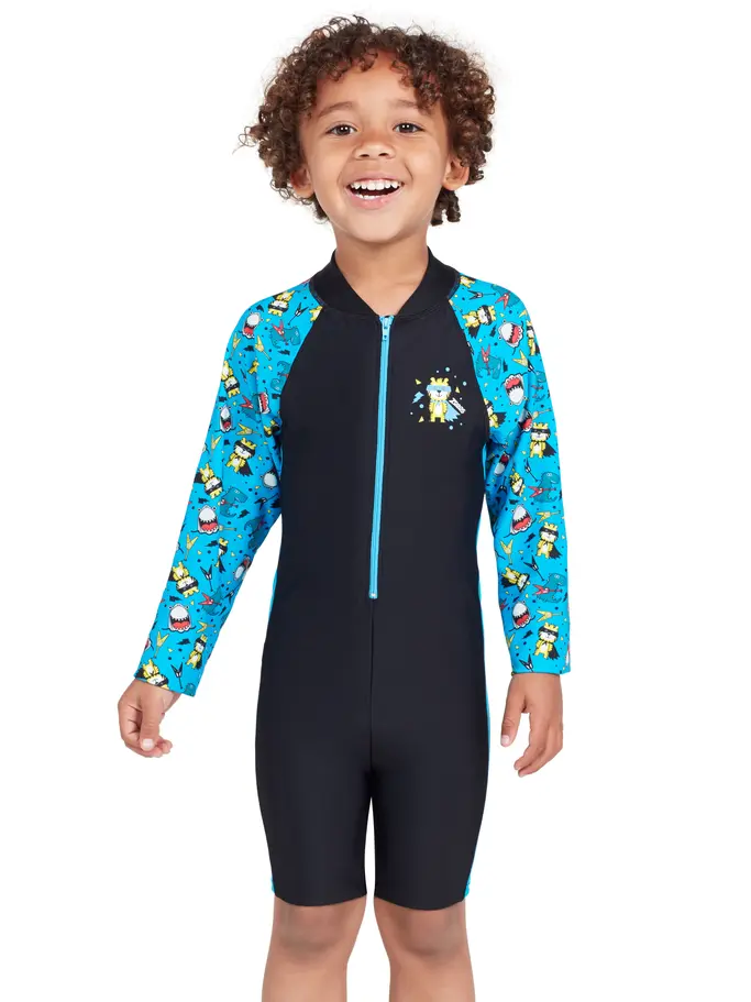 , Ansicht Großes Bild der Vorderseite Product detail - Boys Rock Star Long Sleeve All in One RCST