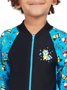 Display front view 5 of Product detail - Boys Rock Star Long Sleeve All in One RCST