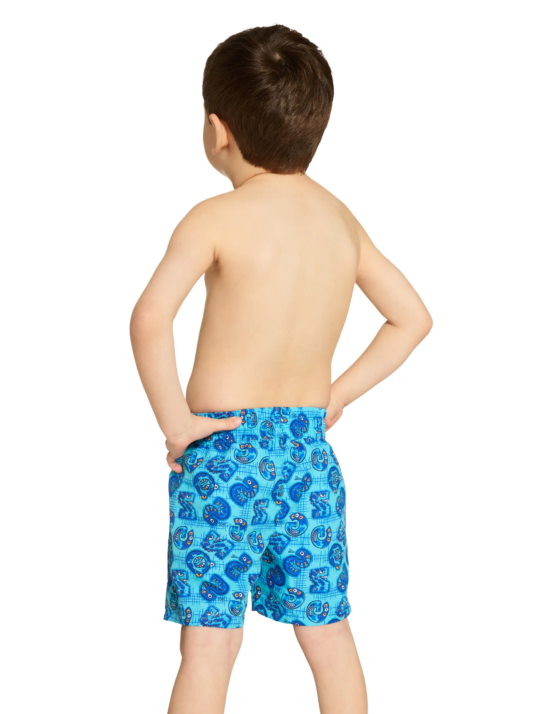 Sale, view full size image of Front view of Product detail - Boys Fontopia Watershorts FONT