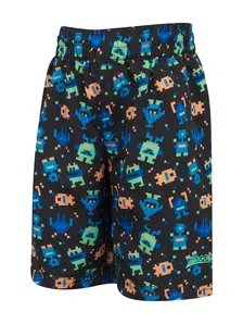 Display front view 1 of Product detail - Boys Pixel Monsters Watershorts PXMN