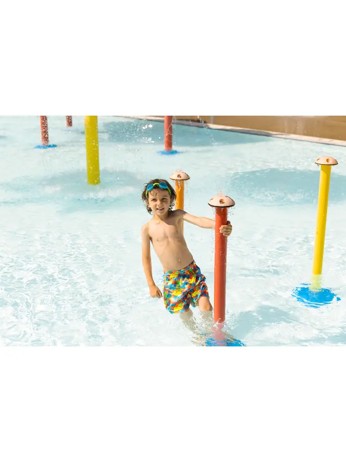 Sale,Clearance, view full size image of Front view of Product detail - Boys Saurus Watershorts SAUR