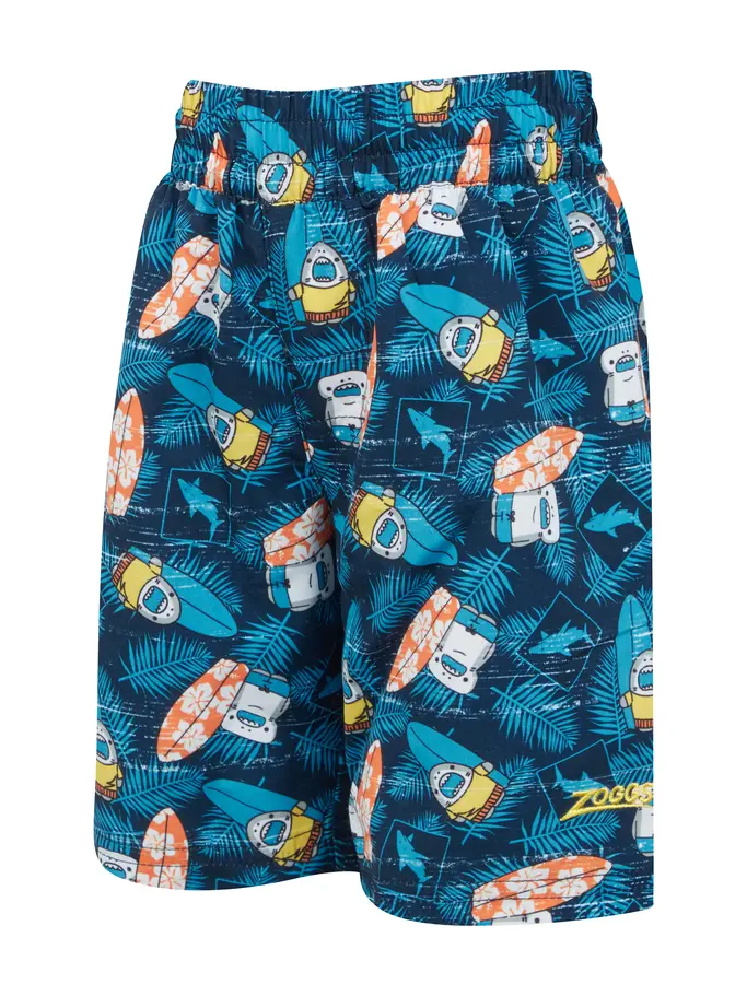 Surfer Shark Print Watershorts