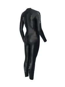 Display front view 2 of Product detail - Zoggs Womens Swimming Black Marlin Wetsuit 5/3/1.5 mm black/silver