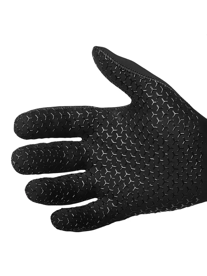 Sale,Clearance, view full size image of Front view of Product detail - Zoggs Swimming Neo Grip 2 mm Gloves black