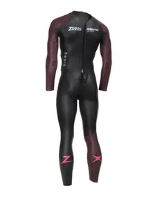 Display front view 2 of Product detail - Mens FS Triathlon Wetsuit - Predator Ultra black/red