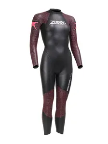 Display front view 1 of Product detail - Womens FS Triathlon Wetsuit - Predator Ultra black/red