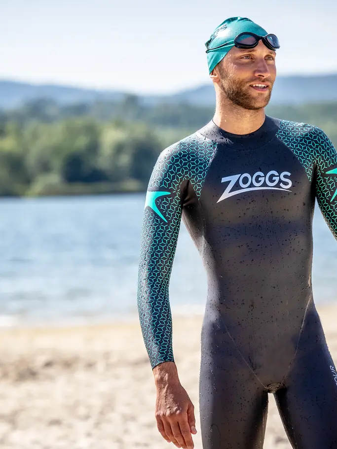 , Ver imagen de tamaño completo de Vista frontal de Product detail - Mens FS Triathlon Wetsuit - Predator Tour black/blue