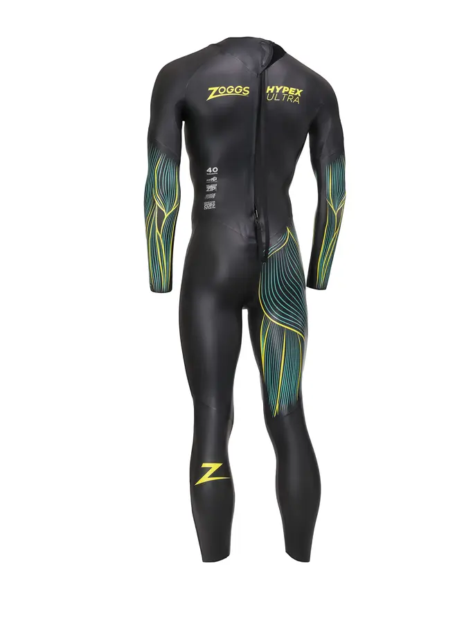 Out of Stock, voir image en taille réelle de la vue frontale de Product detail - Mens FS Triathlon Wetsuit - Hypex Ultra black/yellow