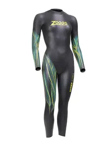 Display front view 1 of Product detail - Womens FS Triathlon Wetsuit - Hypex Ultra black/yellow