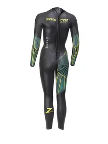 Display front view 2 of Product detail - Womens FS Triathlon Wetsuit - Hypex Ultra black/yellow