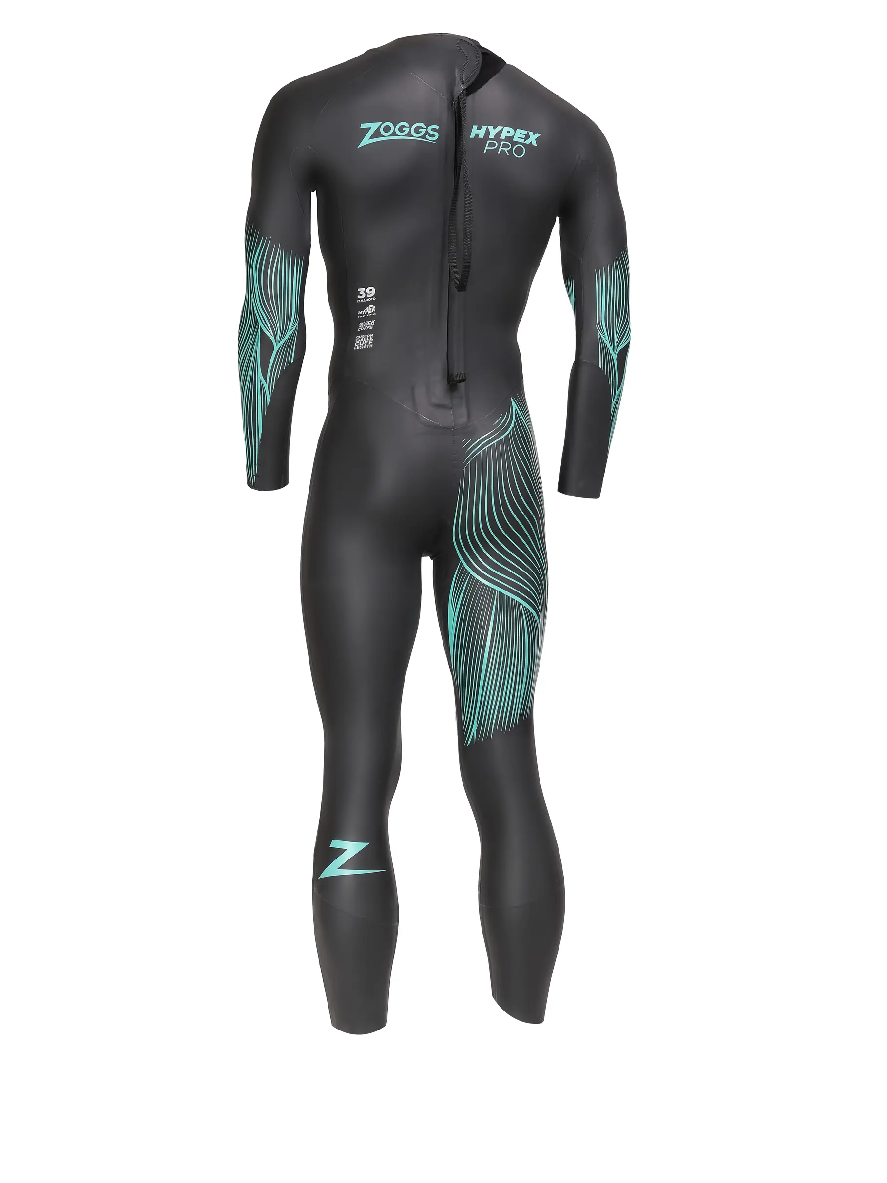 , Ver imagen de tamaño completo de Vista frontal de Product detail - Mens FS Triathlon Wetsuit - Hypex Pro black/blue