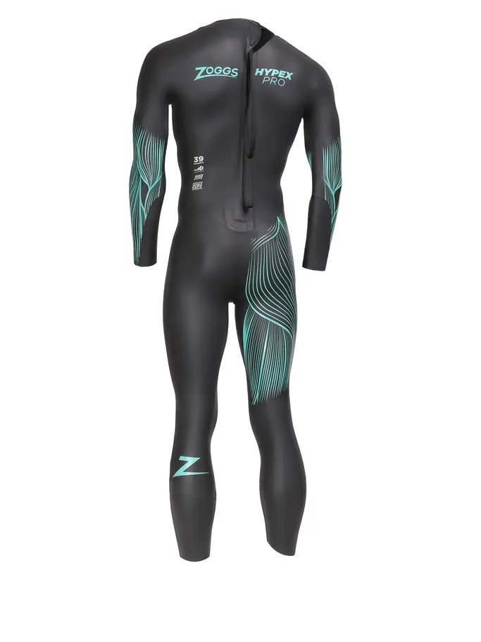 , view full size image of Front view of Product detail - Mens FS Triathlon Wetsuit - Hypex Pro black/blue