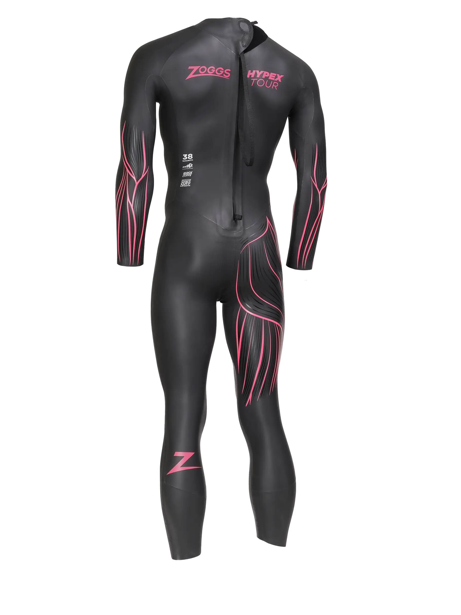 , Ansicht Großes Bild der Vorderseite Product detail - Mens FS Triathlon Wetsuit - Hypex Tour black/red