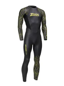 Display front view 1 of Product detail - Mens FS Open Water Wetsuit - Explorer Ultra black/yellow