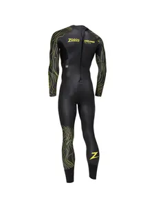 Display front view 2 of Product detail - Mens FS Open Water Wetsuit - Explorer Ultra black/yellow